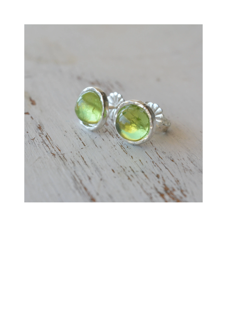 Green Peridot earrings