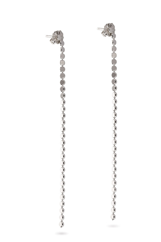 925 Sterling Silver Chain Earrings Stud Dangle Drop for Women Girl Length 3 inch