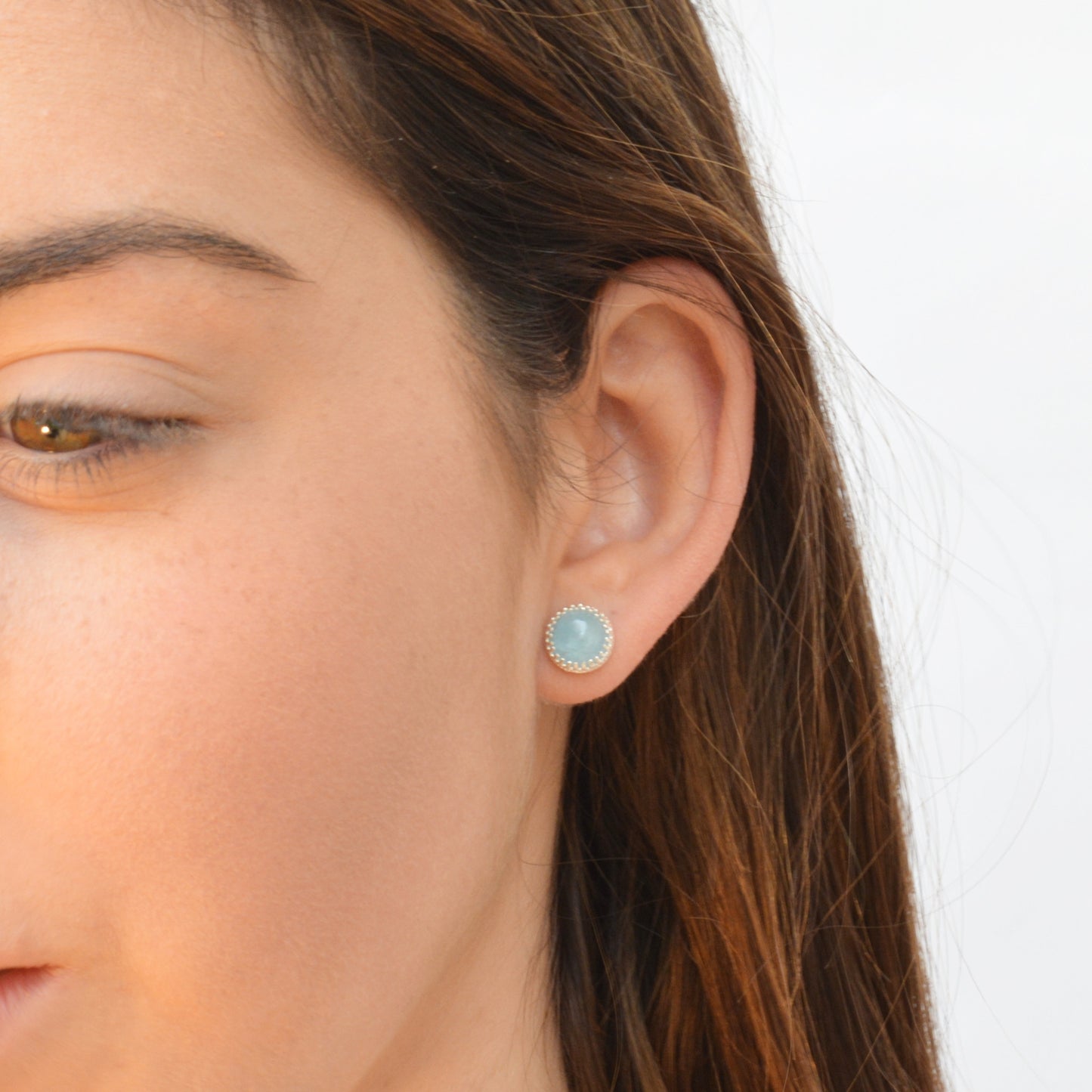 aquamarine studs