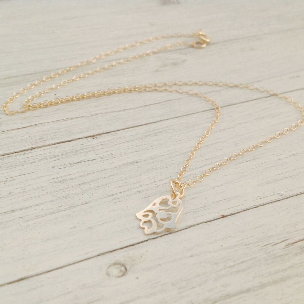 Hamsa Charm Necklace