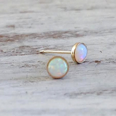 Opal Stud Earrings