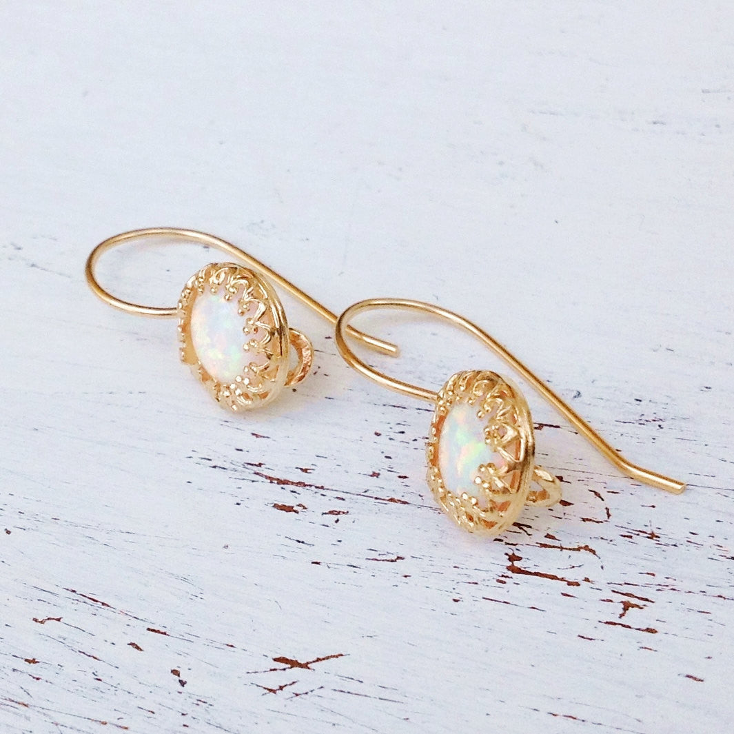 Opal earrings