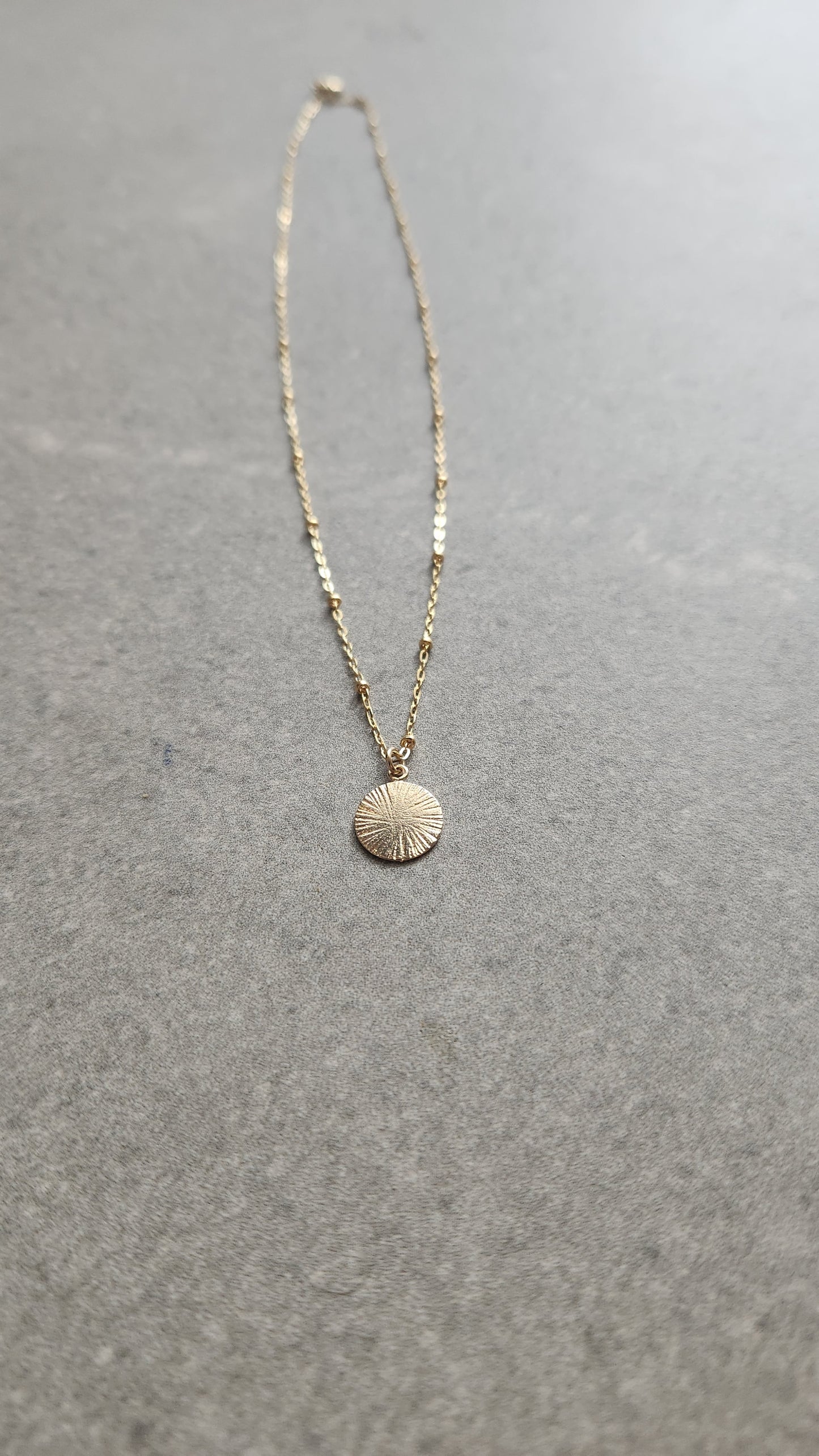 Sun Medallion Pendant Necklace