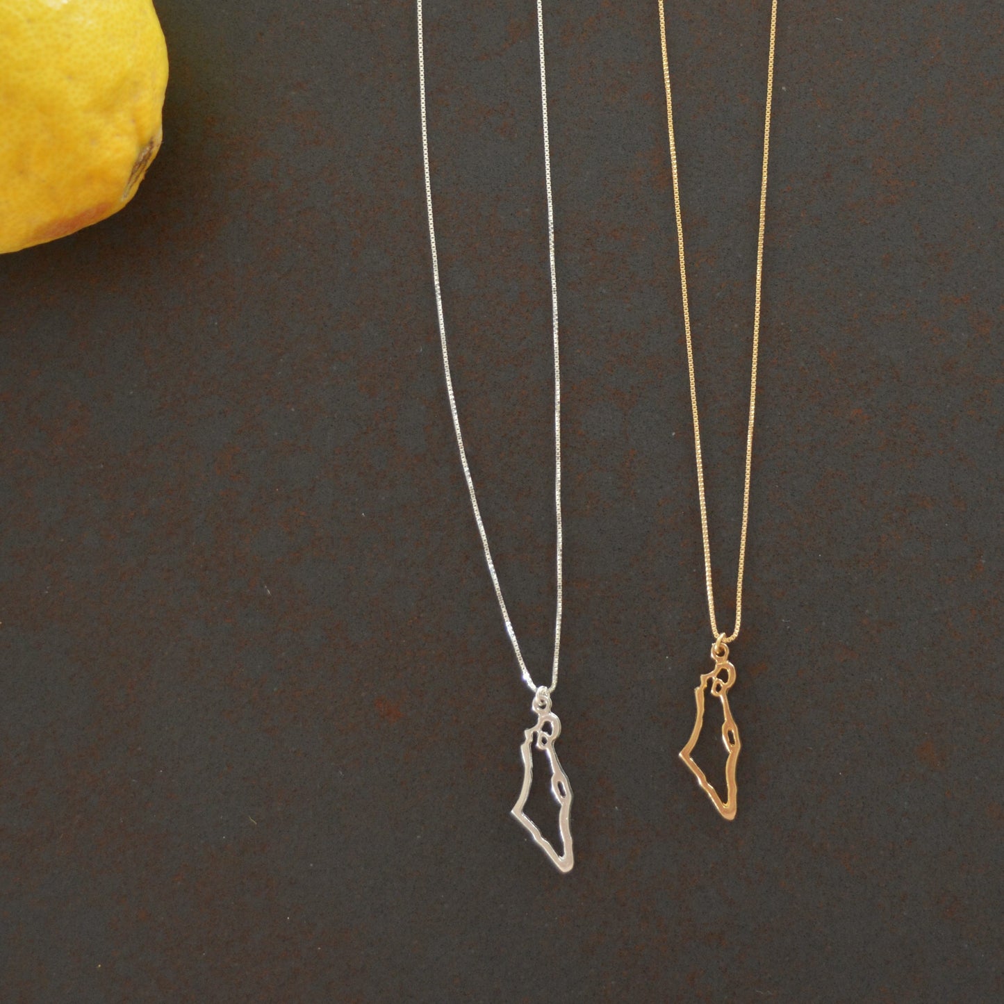 Map of Israel Necklace, Gold Israel Necklace, Holy land Pendant necklace,Israel Map Jewelry, Judaica Necklace,Jewish Jewelry