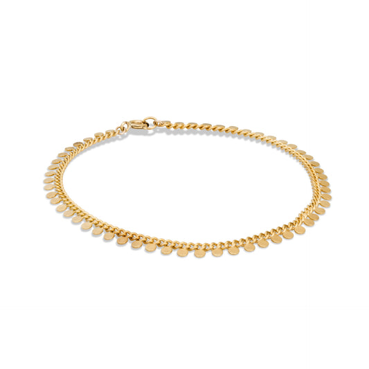 Gold Disc Bracelet