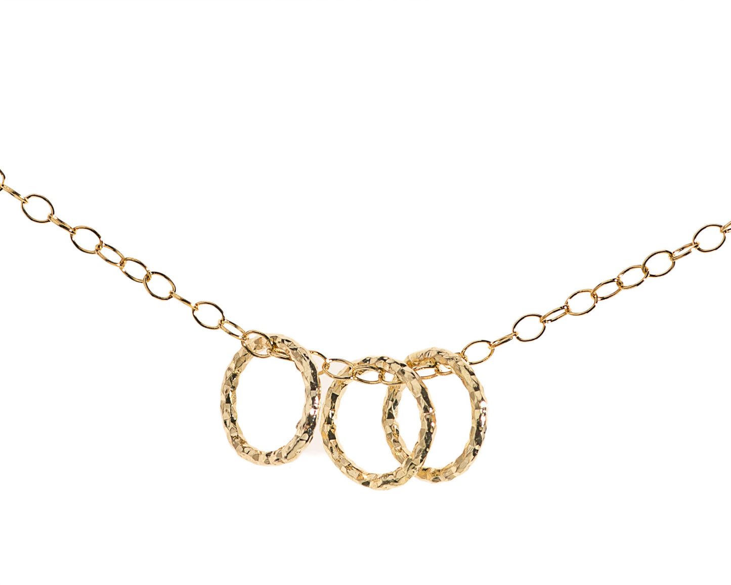 gold circle necklace