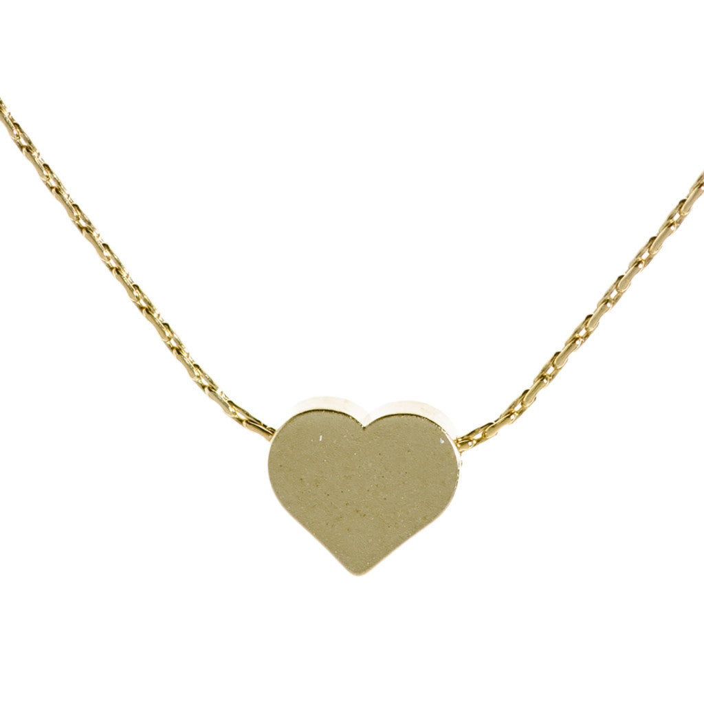 gold heart necklace