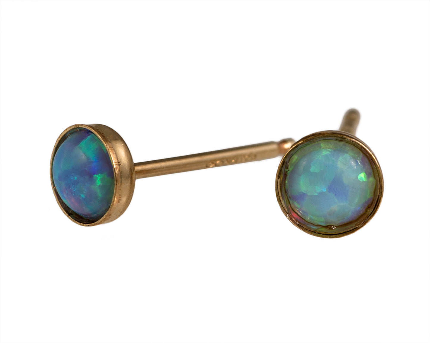 Classic opal stud earrings