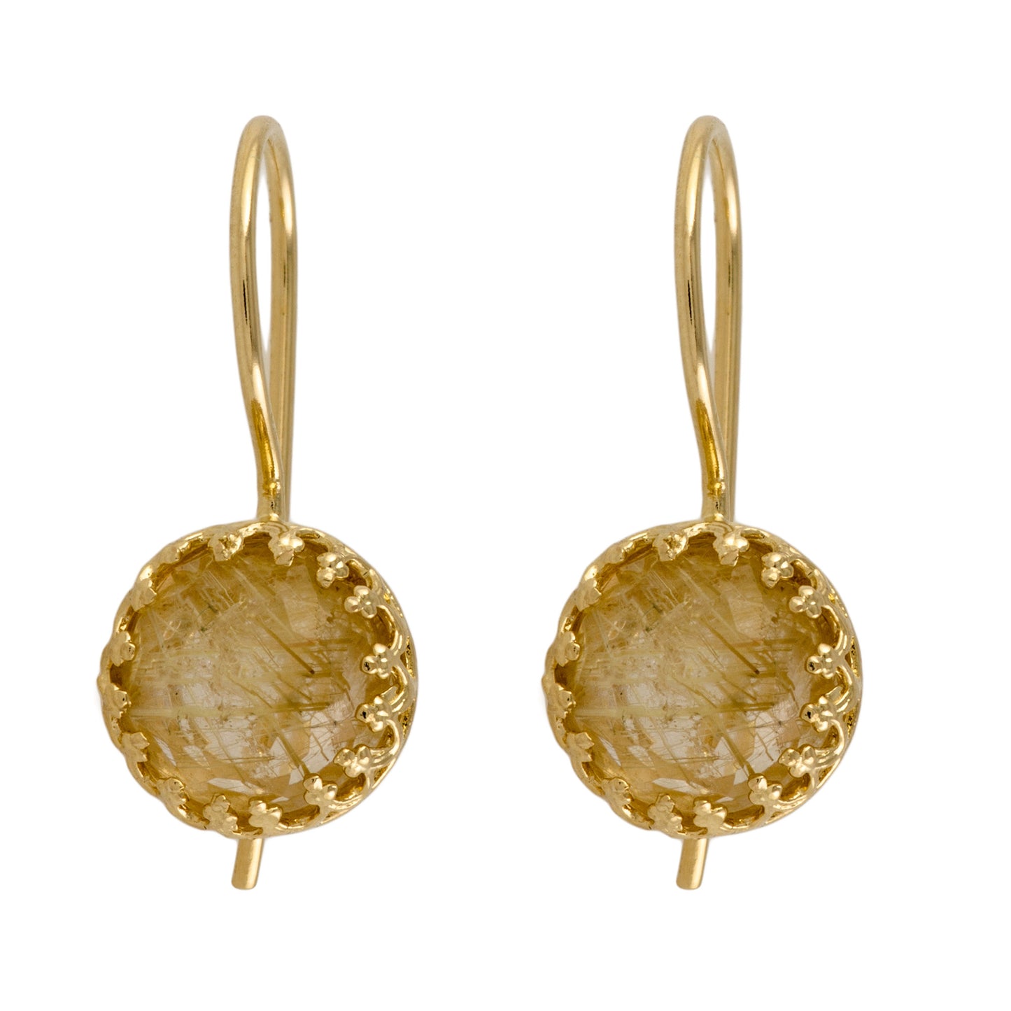 Yellow Quarts earrings