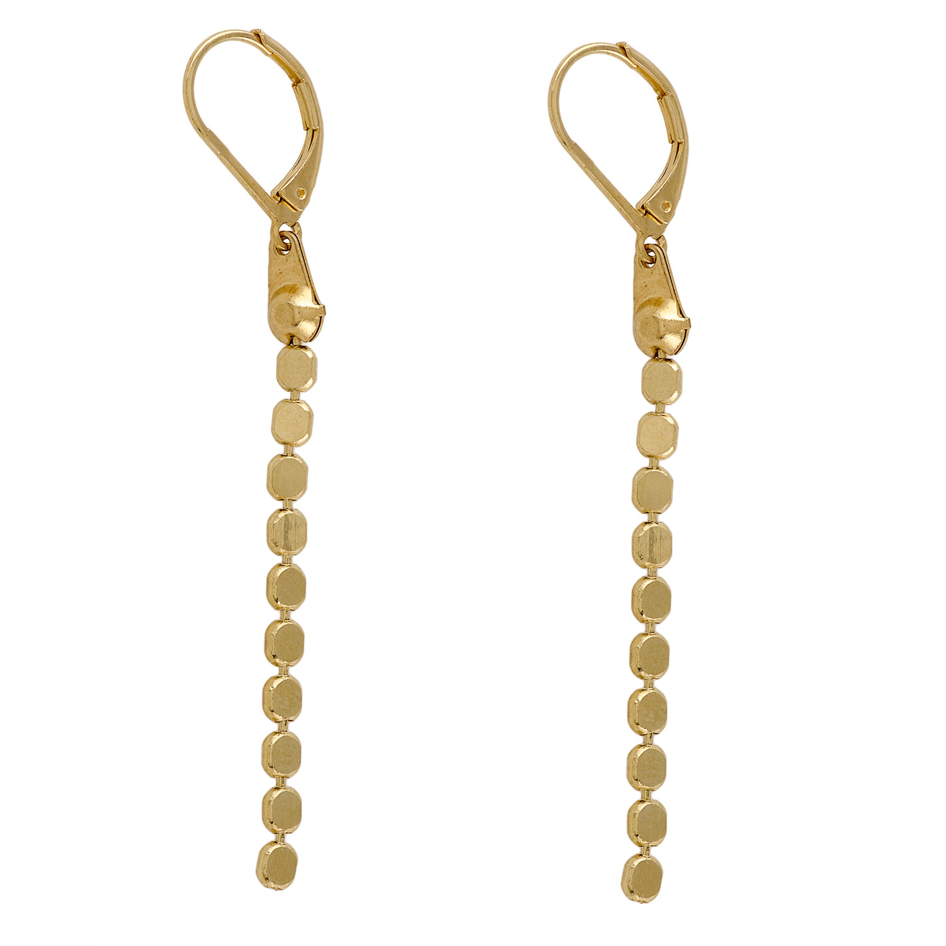 long gold earrings
