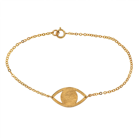 Gold eye bracelet