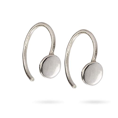 Huggie Hoop Earring Tiny Circle Open Hugging Hoops Threader Earrings in Sterling Silver Mini Hug Earrings
