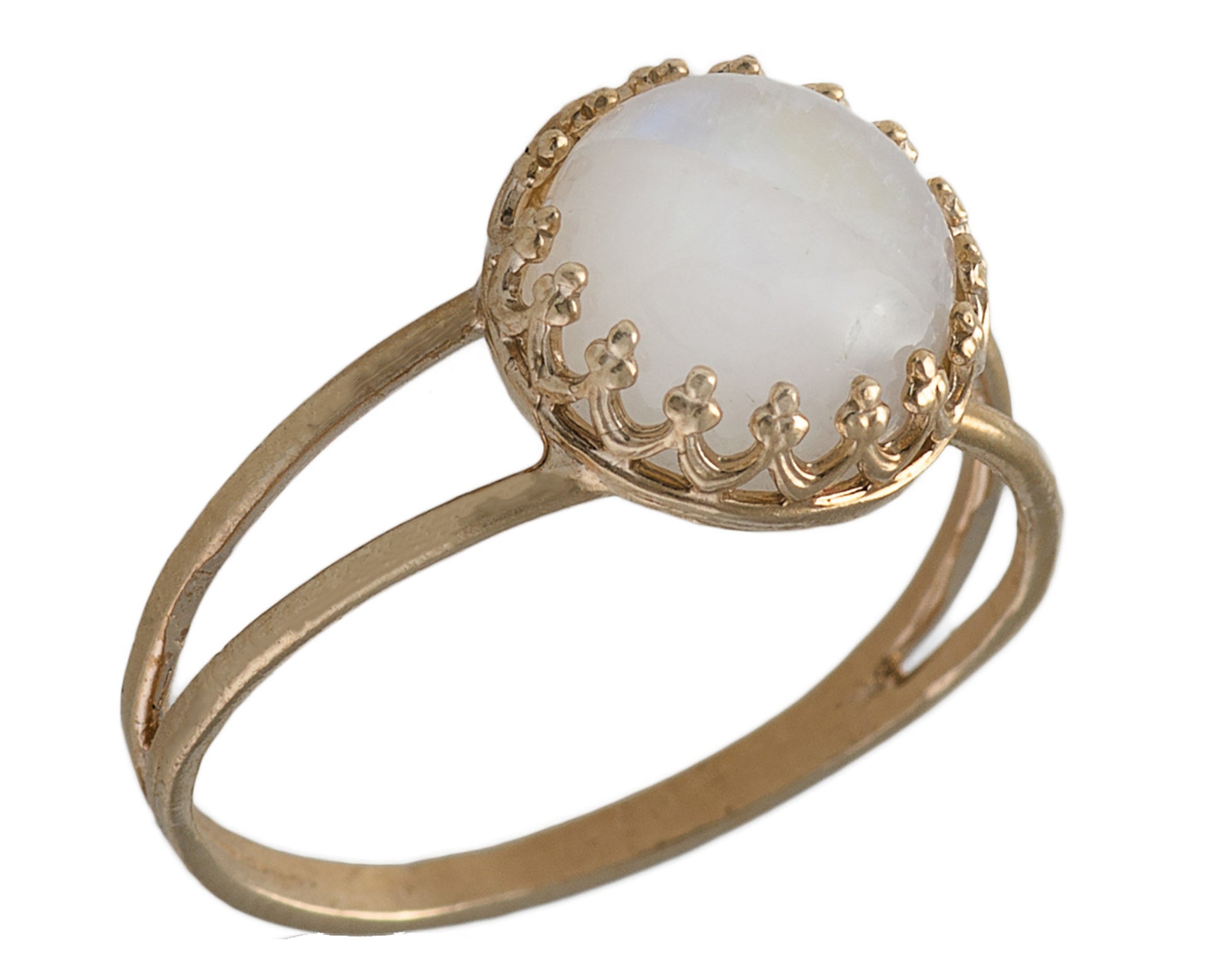 Moonstone gold ring