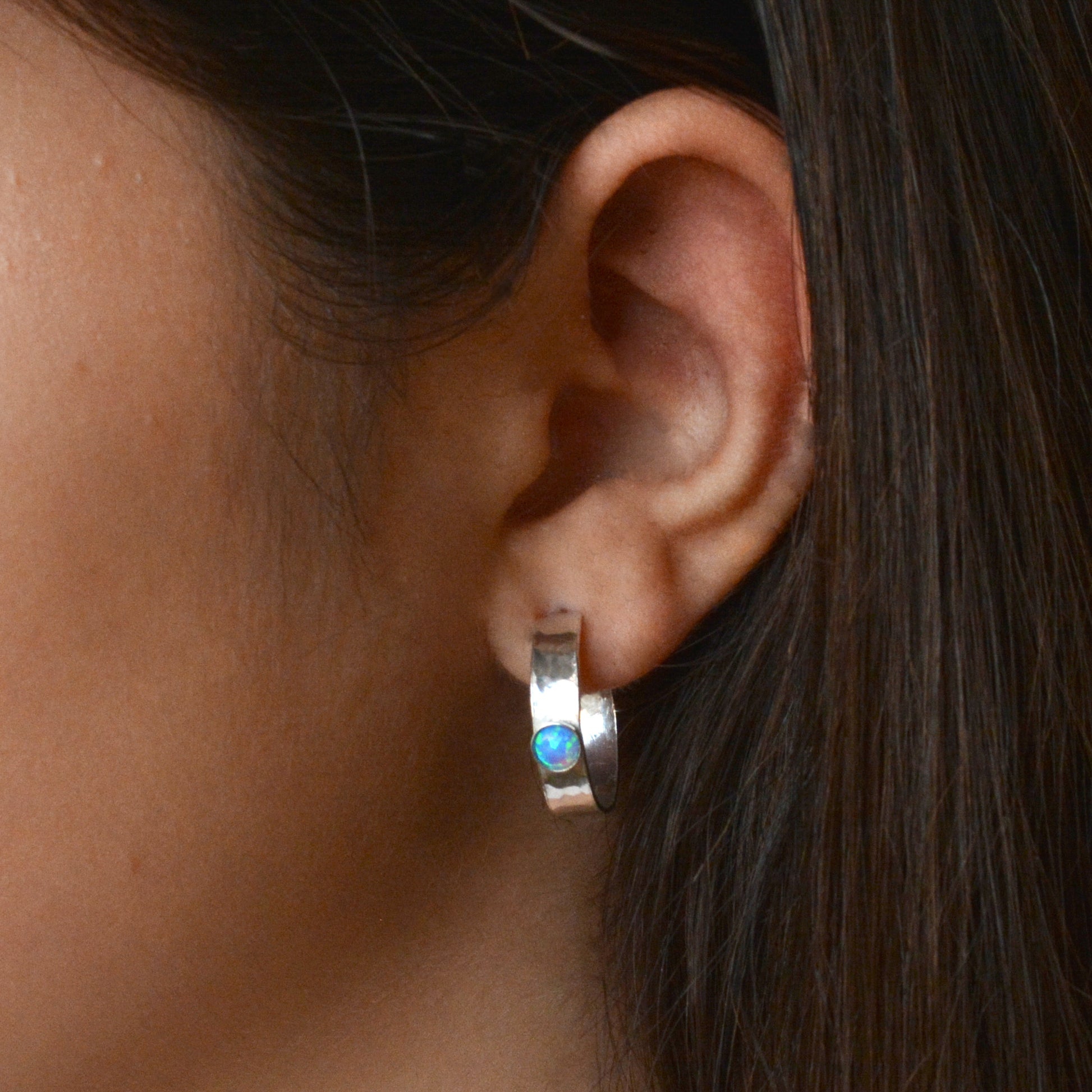 open hoop earrings