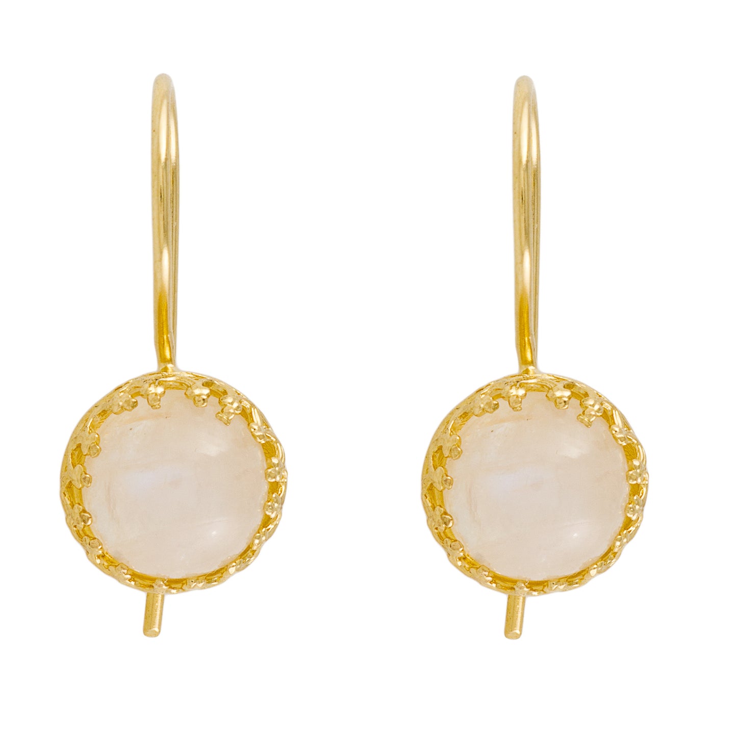 gold moonstone earrings 