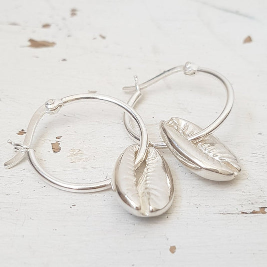 cowrie shell earrings