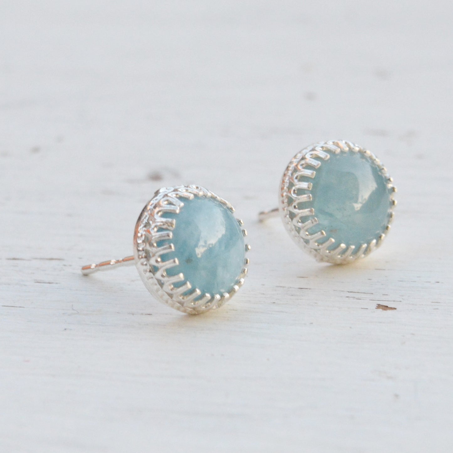 natural aquamarine earrings