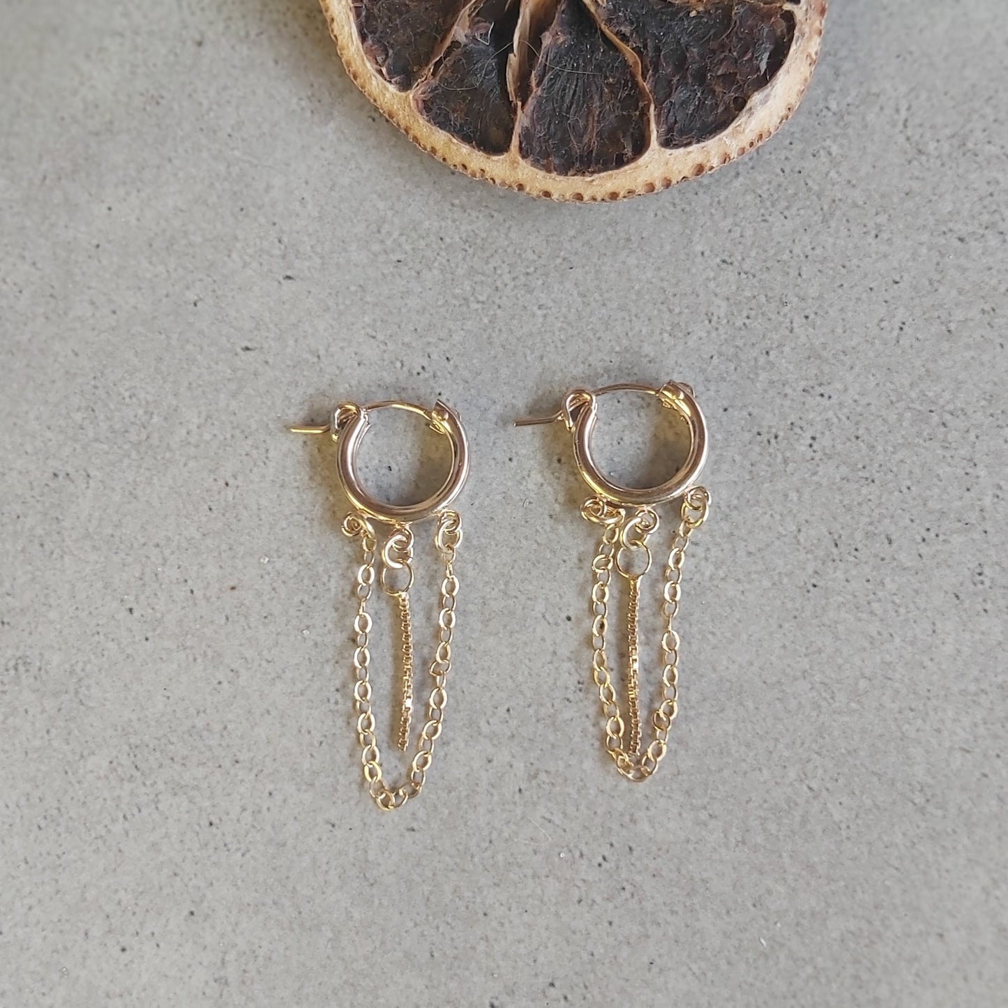 Gold Chain Earrings