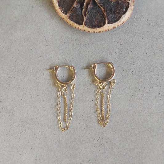 Gold Chain Earrings