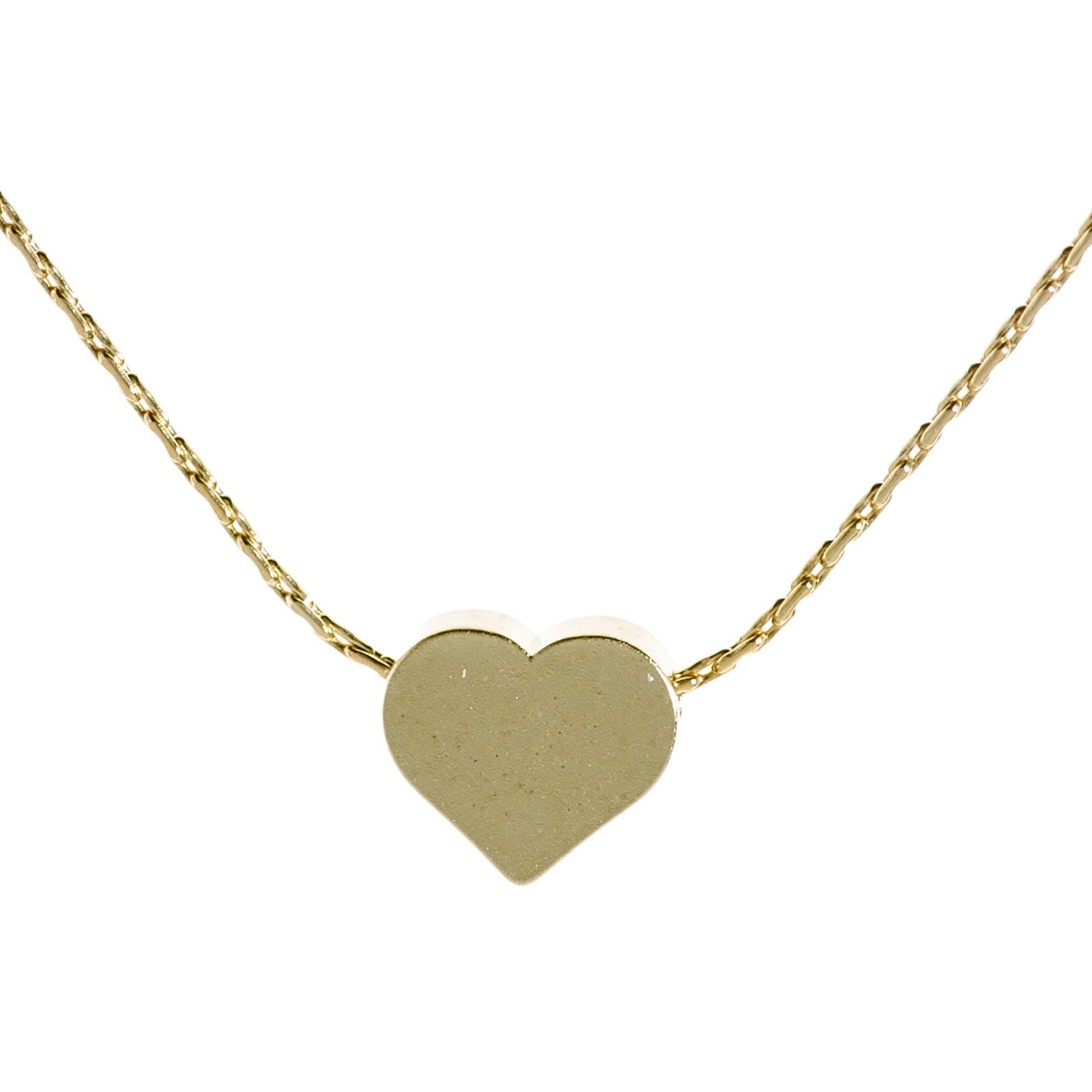 Gold heart necklace