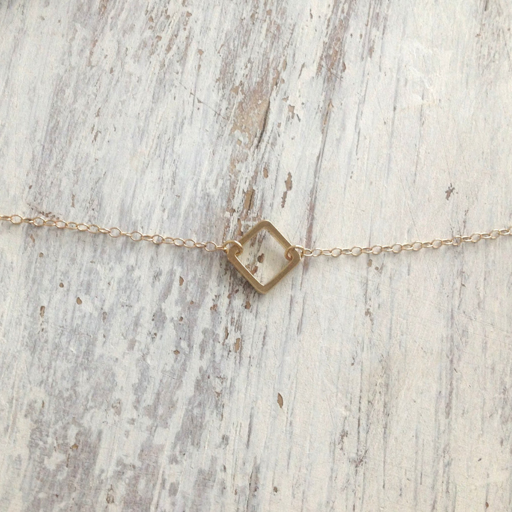 tiny gold necklace