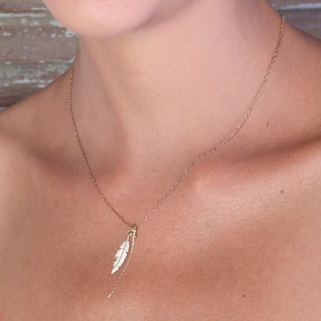 Feather necklace