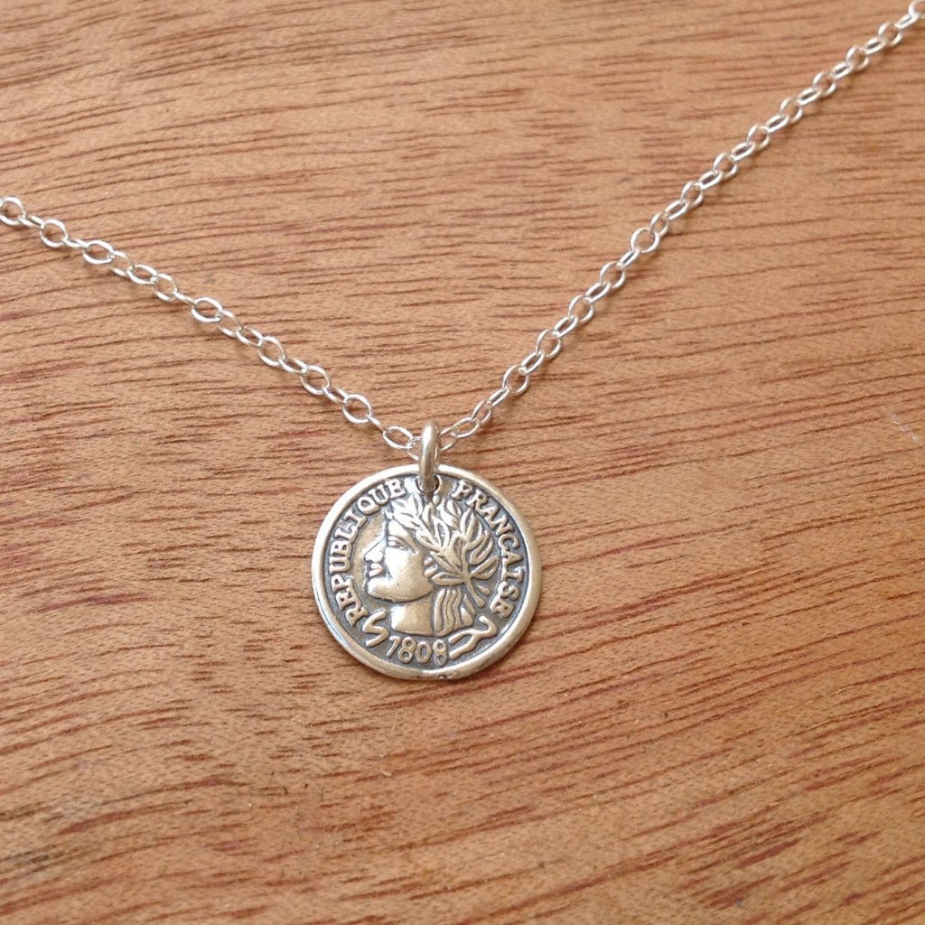 Silver Coin necklace