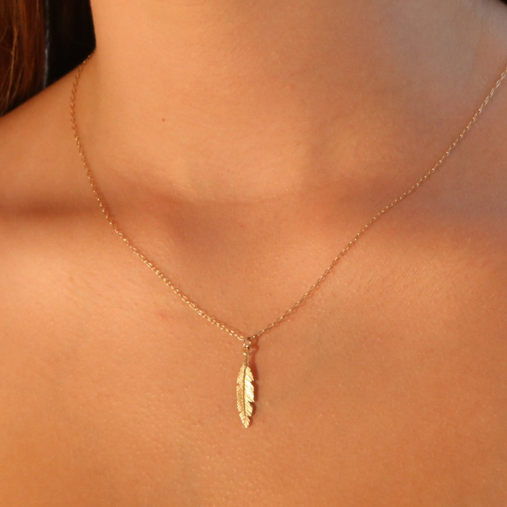 Feather necklace