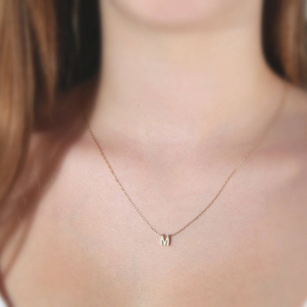 Gold Initial Necklace