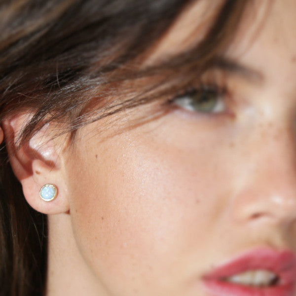 earrings opal