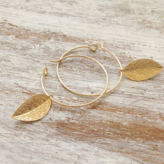 Gold earrings