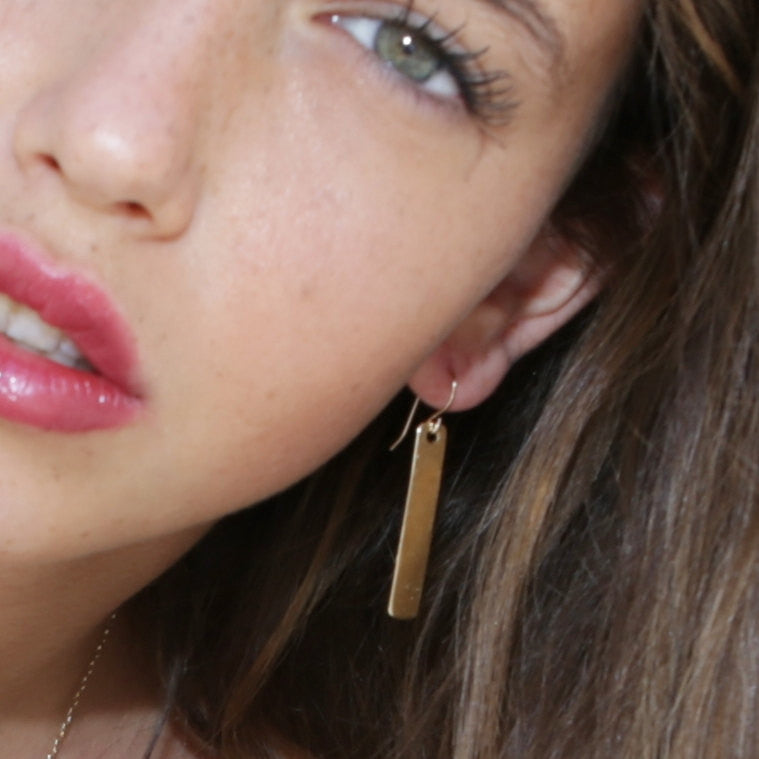 Gold earrings