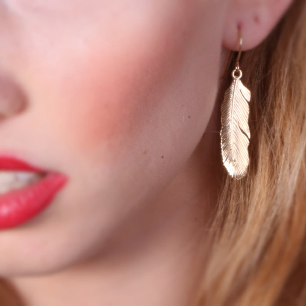 feather earrings