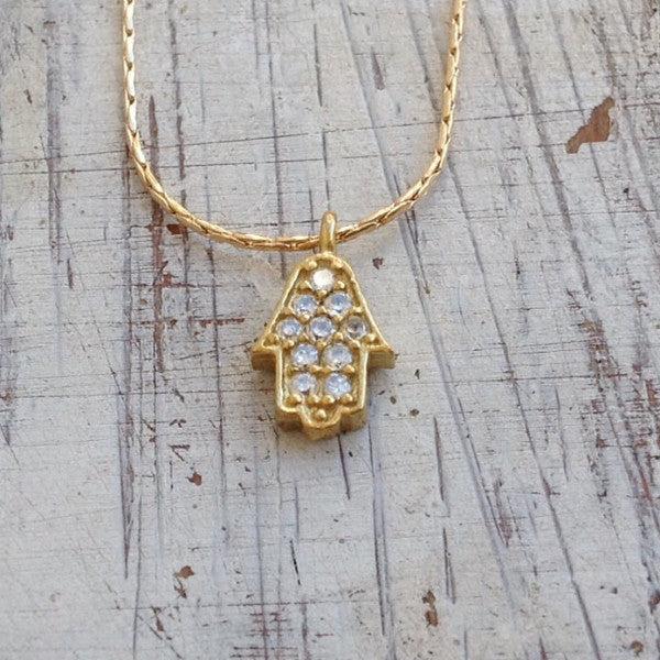 Hamsa necklace