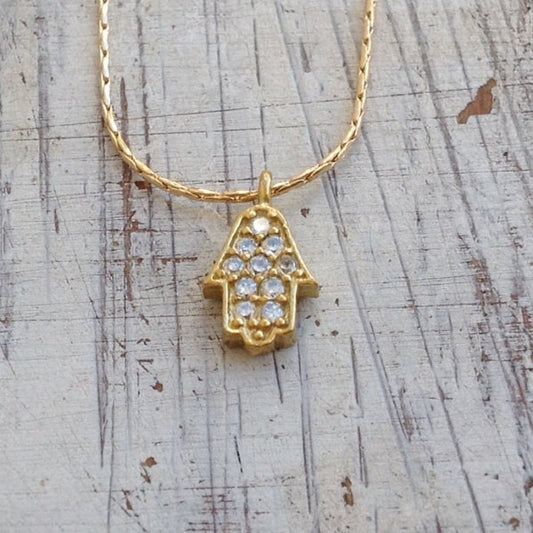 Hamsa necklace