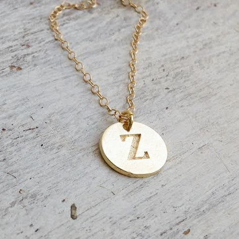 Initial necklace