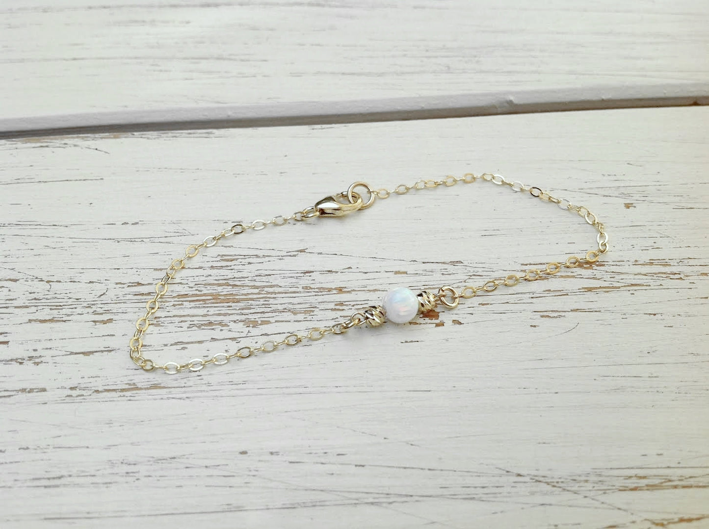 White opal bracelet