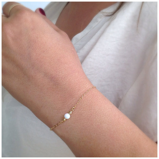 white opal bracelet
