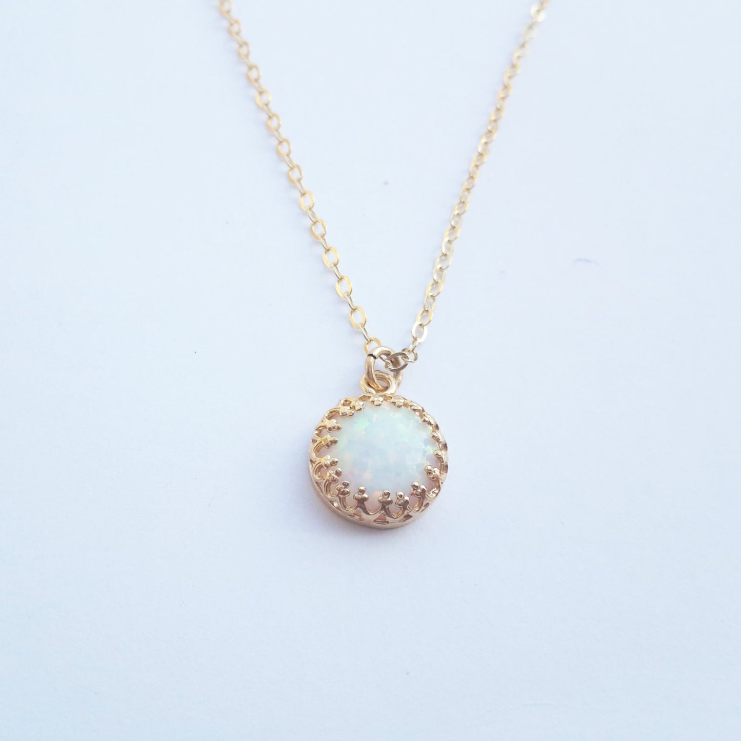 Gold Opal necklace