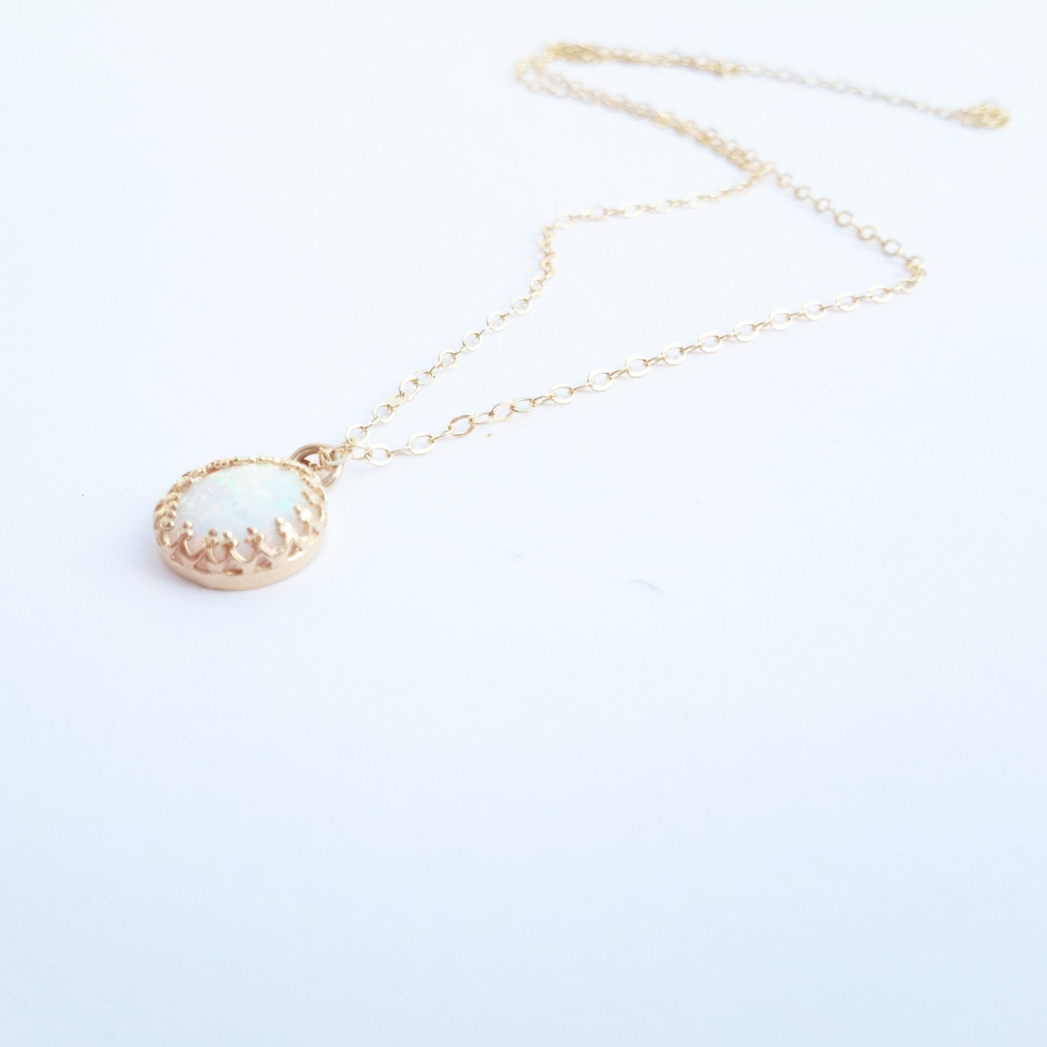white opal necklace