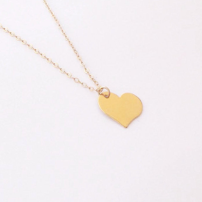 Gold filled Heart Pendant Necklace