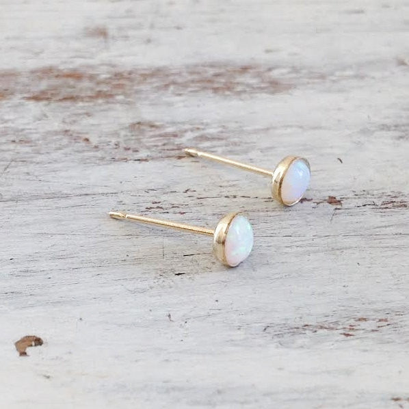 Opal Stud Earrings