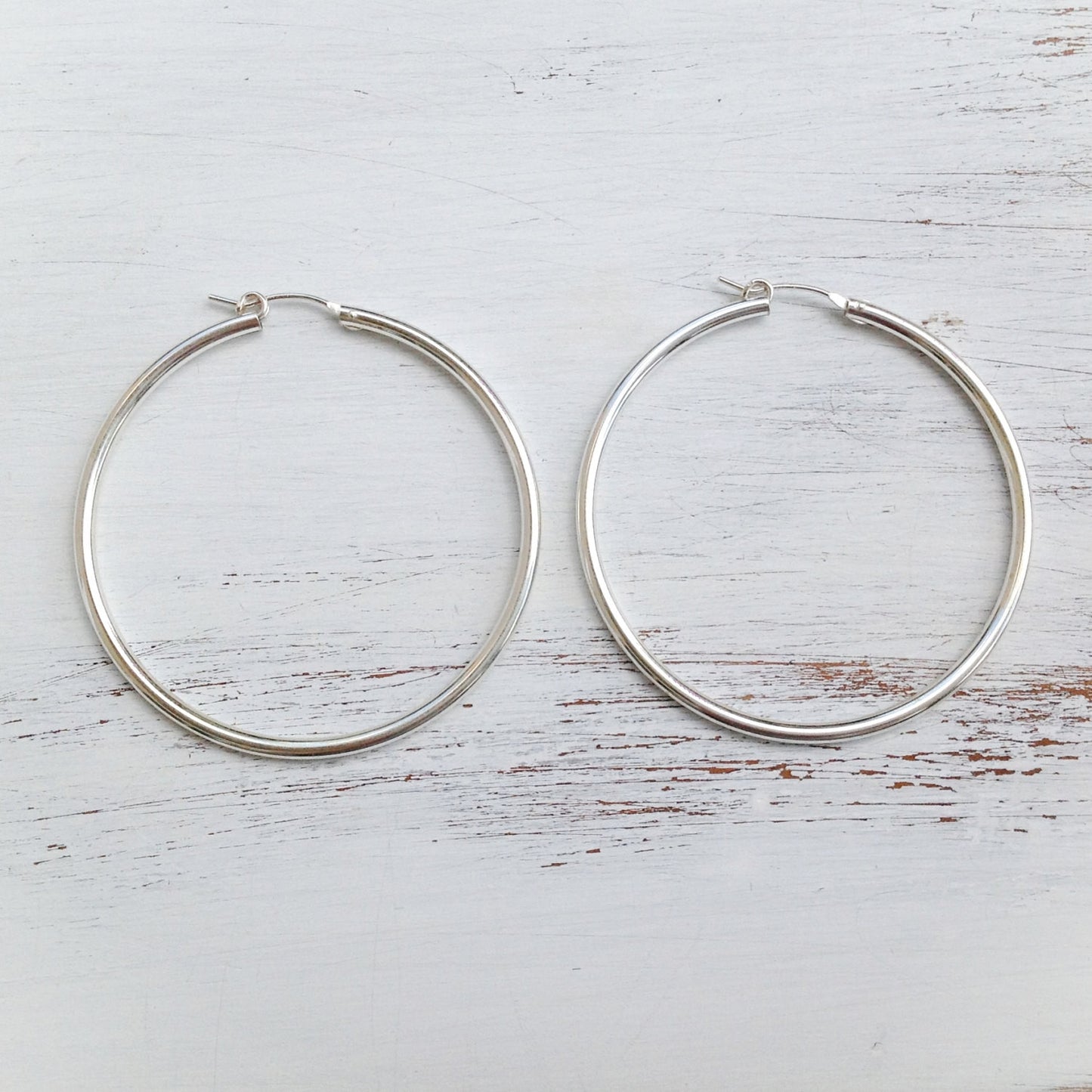  large silver hoop