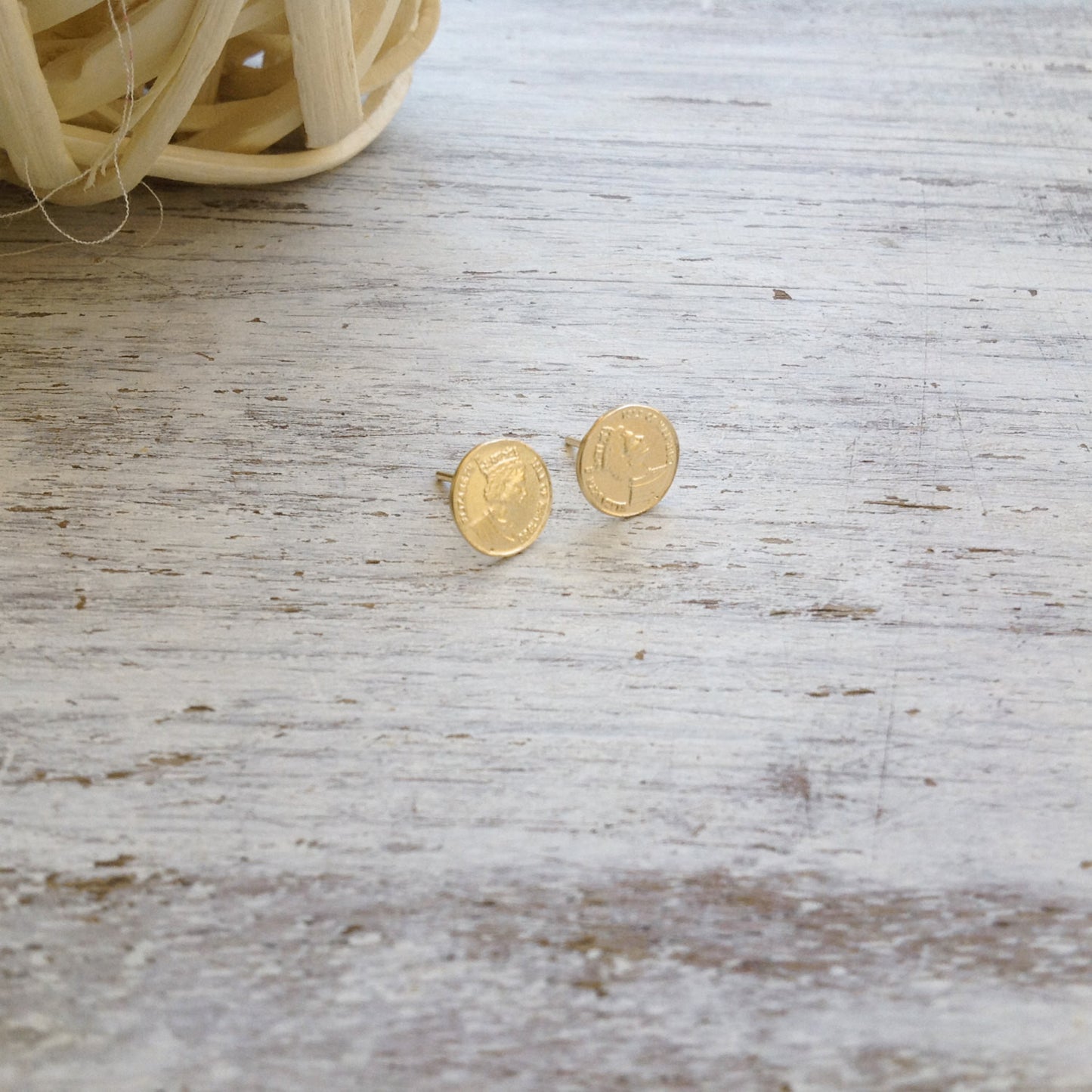 coin earrings