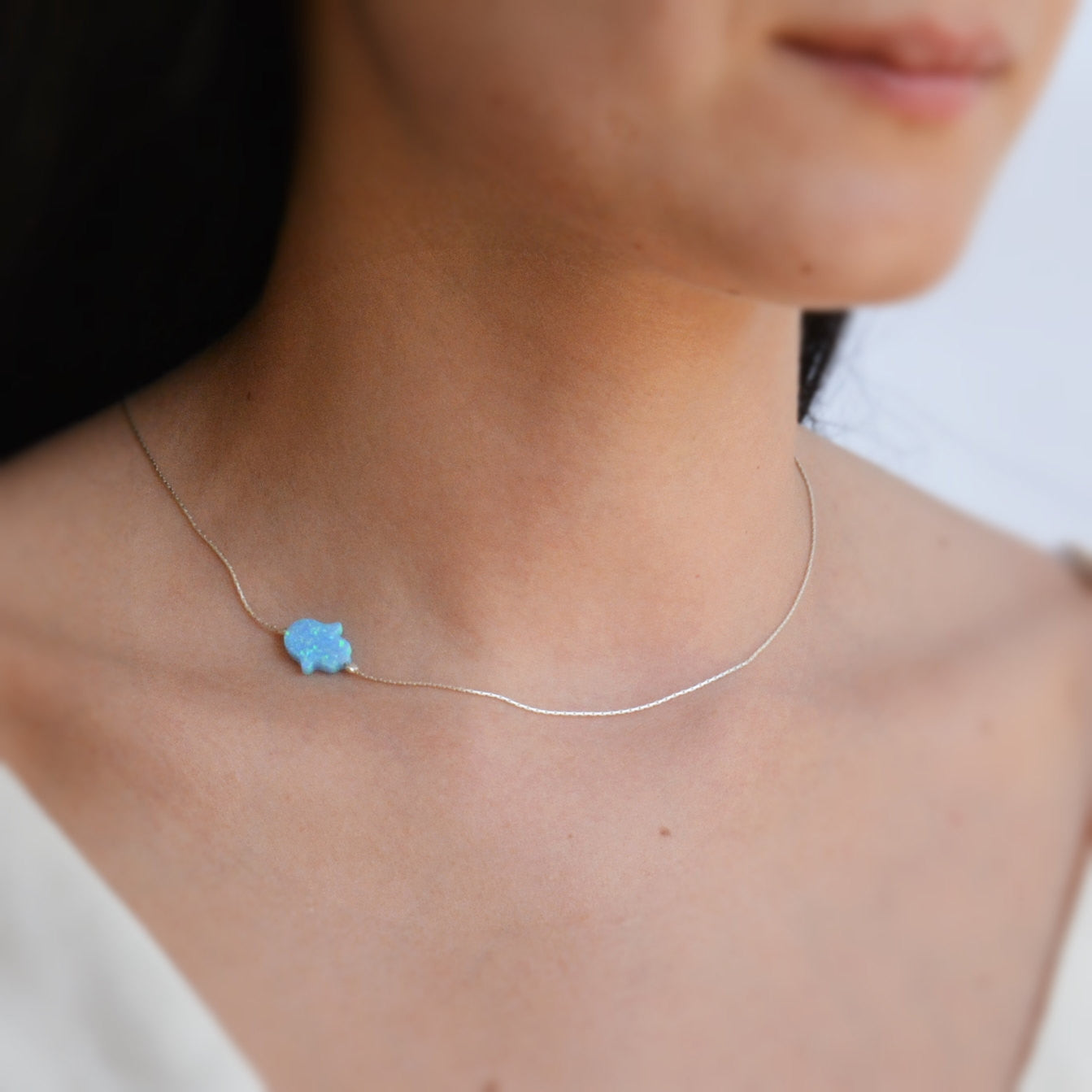 turquoise hamsa necklace 