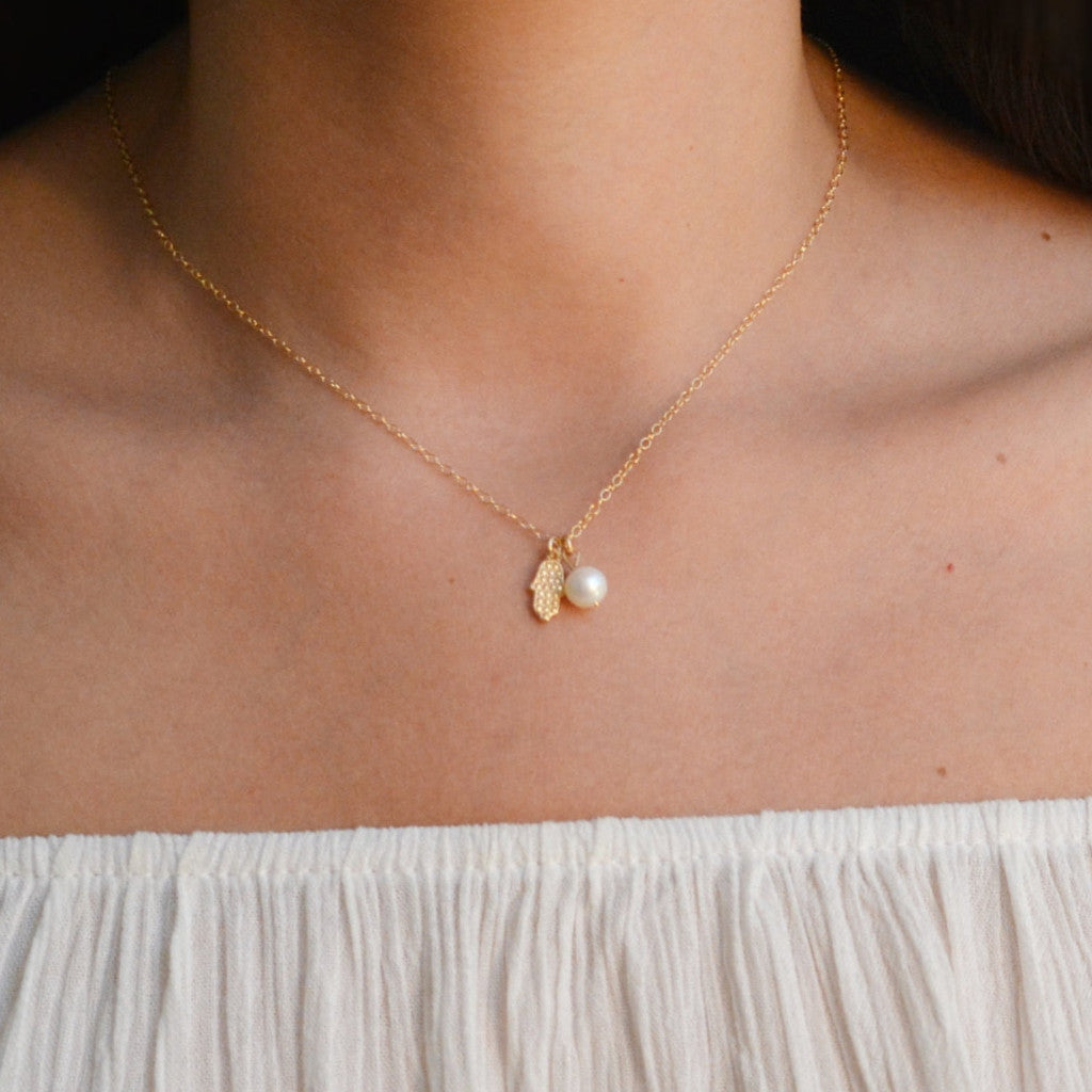 Hamsa necklace