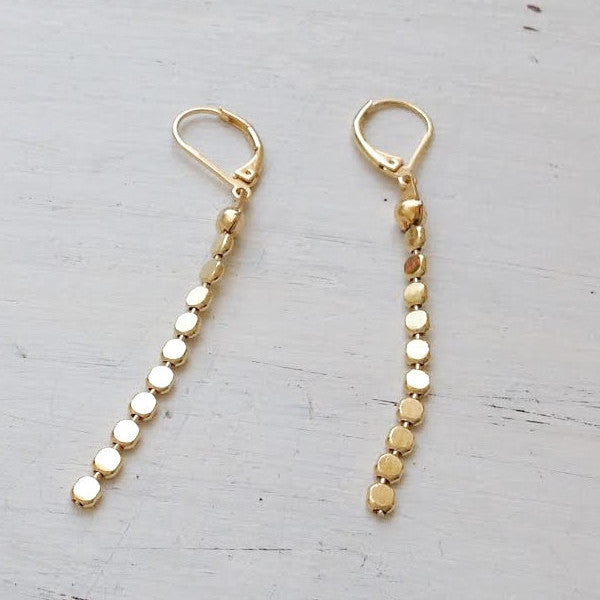 gold earrings