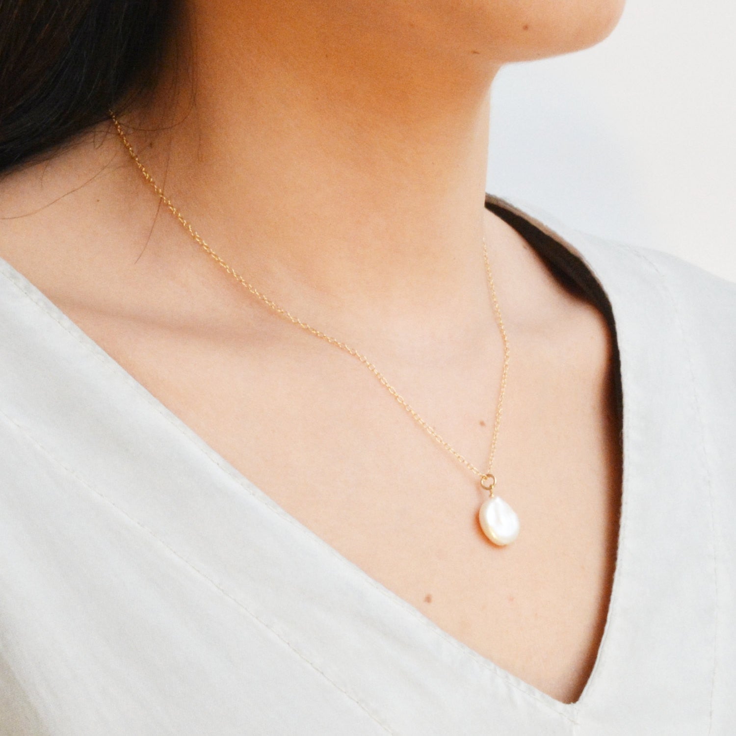 single pearl necklace