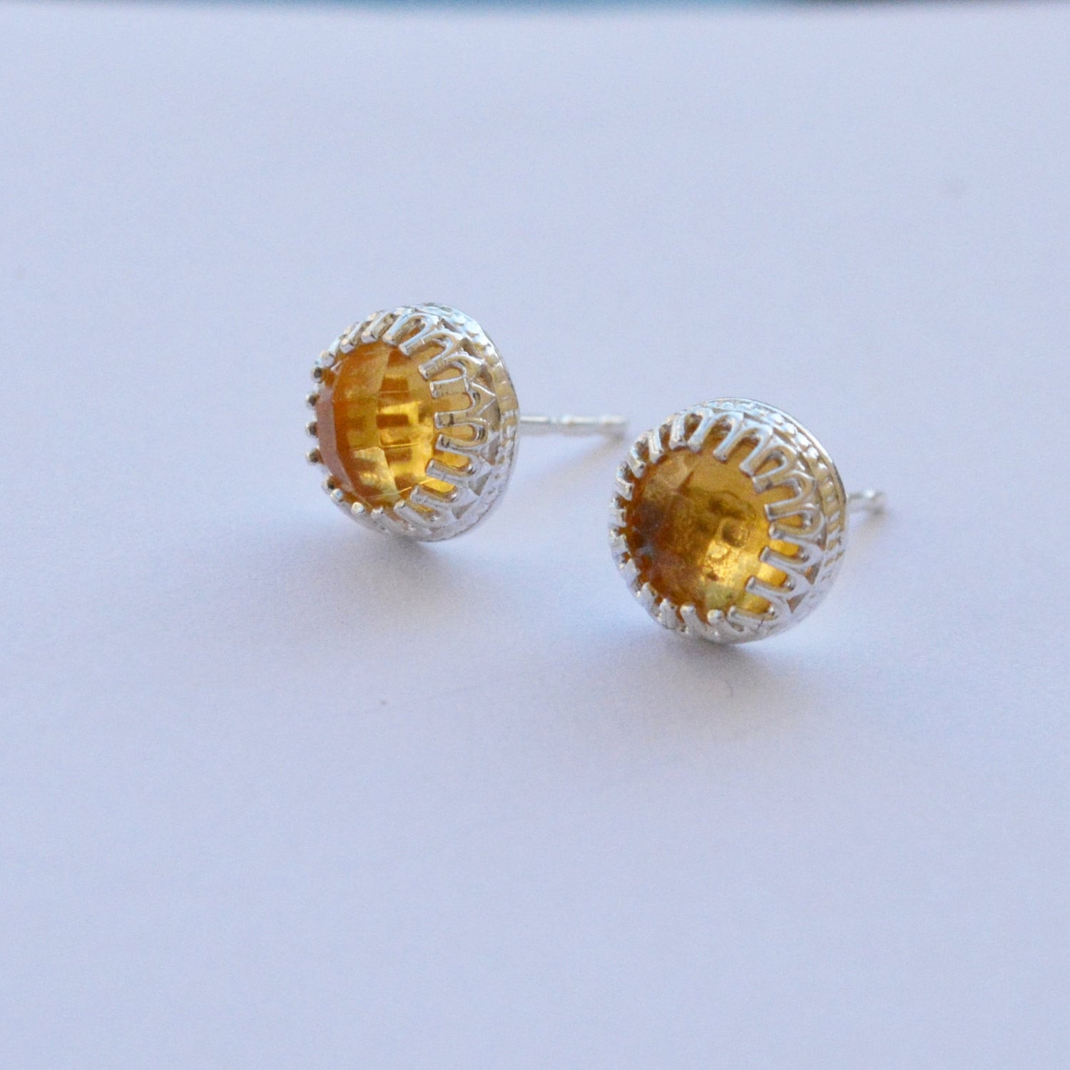 Silver earrings