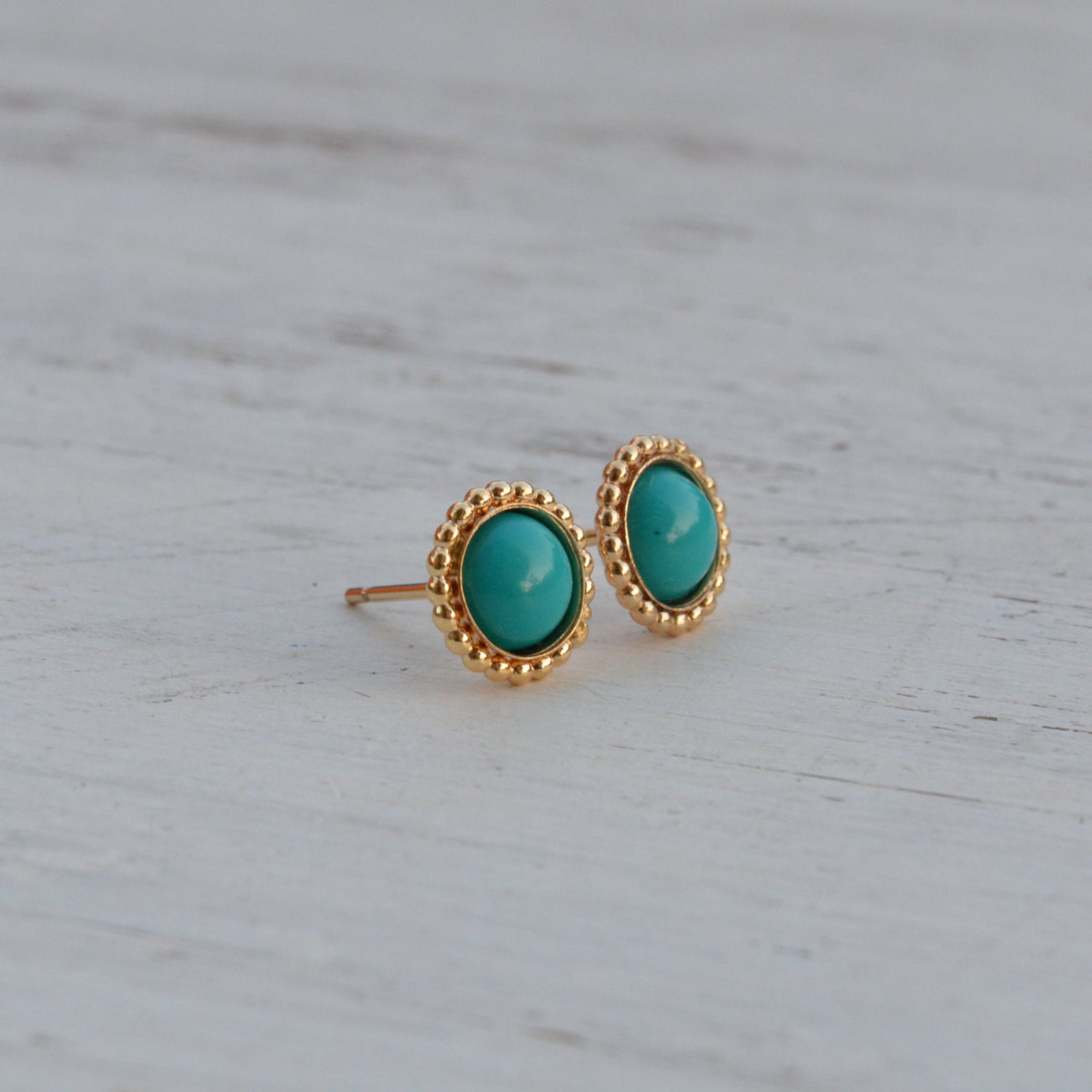 Turquoise earrings stud